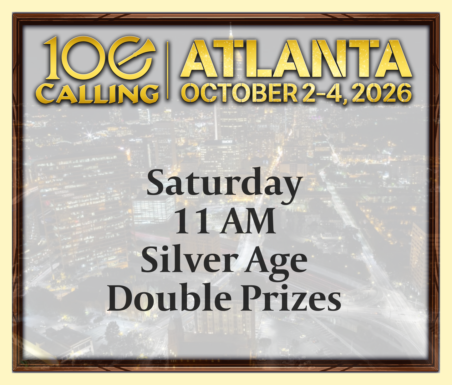 Calling 100 - Saturday 11 AM - Silver Age - Double Prizes