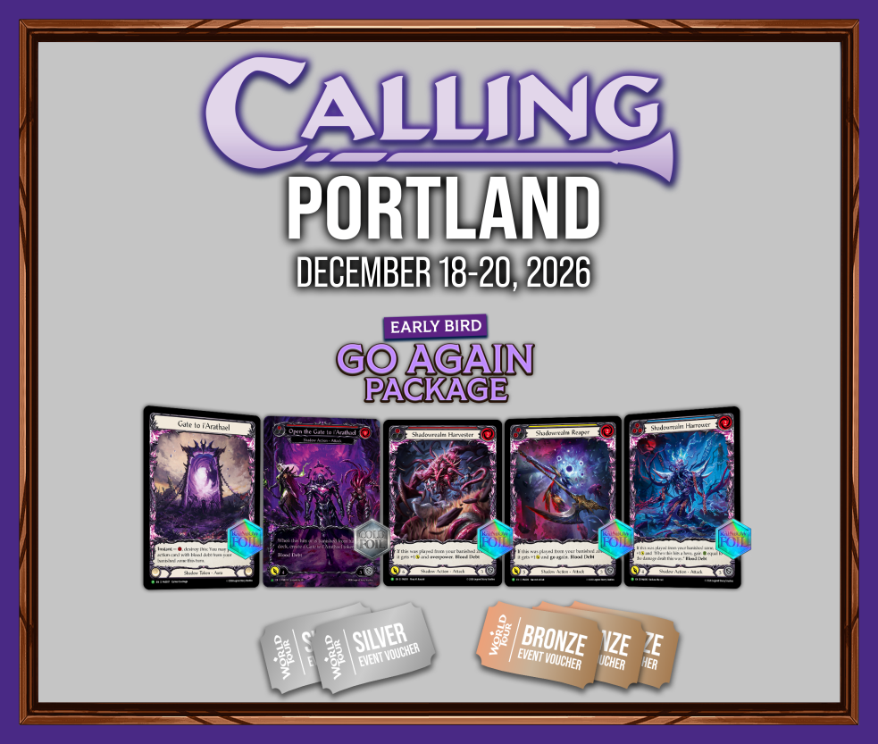 Calling Portland: EARLY BIRD - Go Again Package