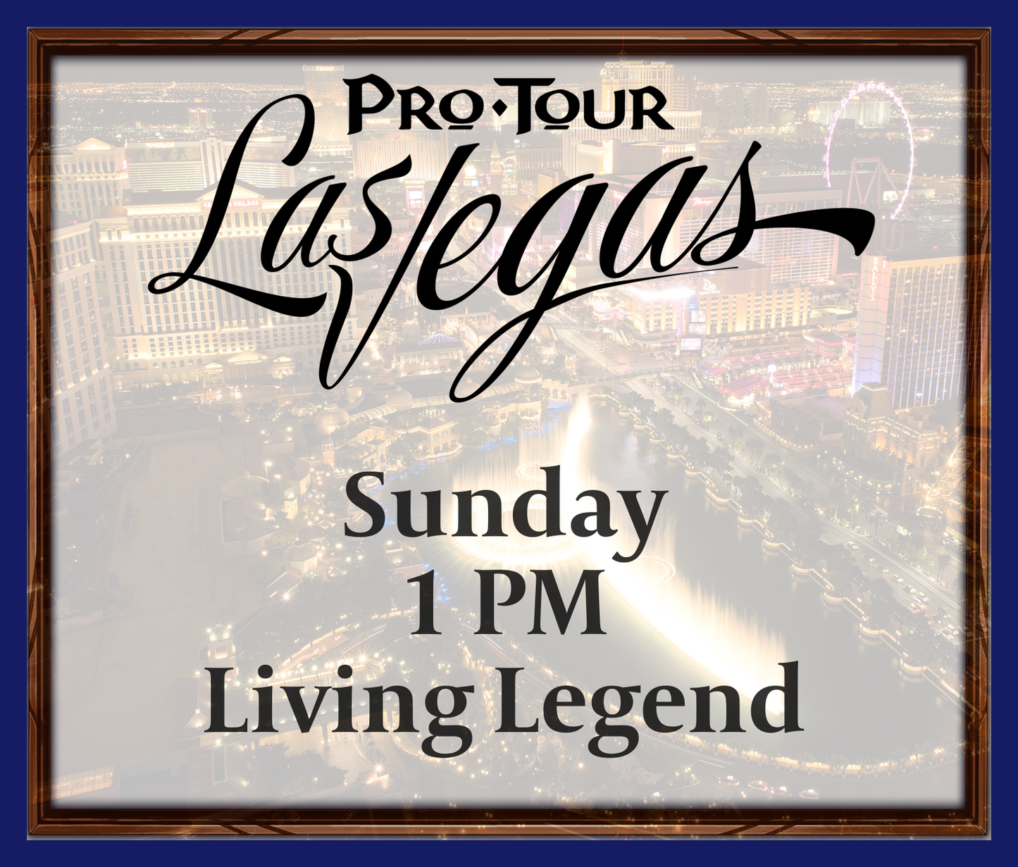 Sunday 1 PM - Living Legend