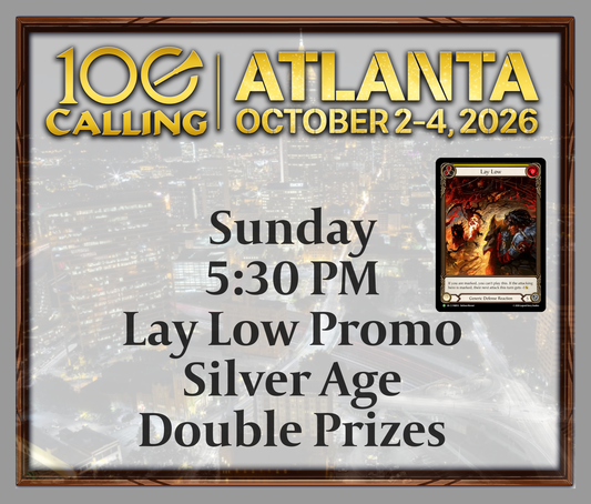 Calling 100 -  Sunday 5:30 PM - Lay Low Promo - Silver Age - Double Prizes