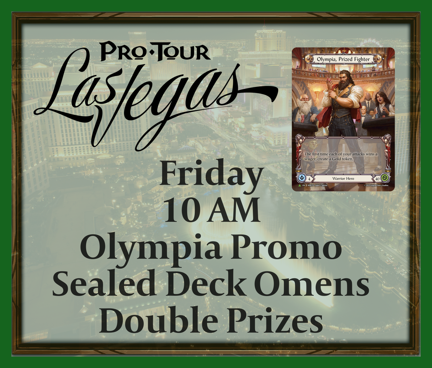 Friday 10 AM - Olympia Promo - Sealed Deck Omens - Double Prizes
