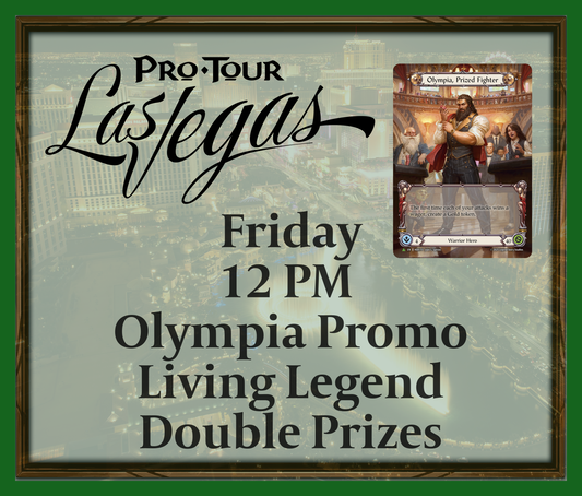 Friday 12 PM - Olympia Promo - Living Legend - Double Prizes