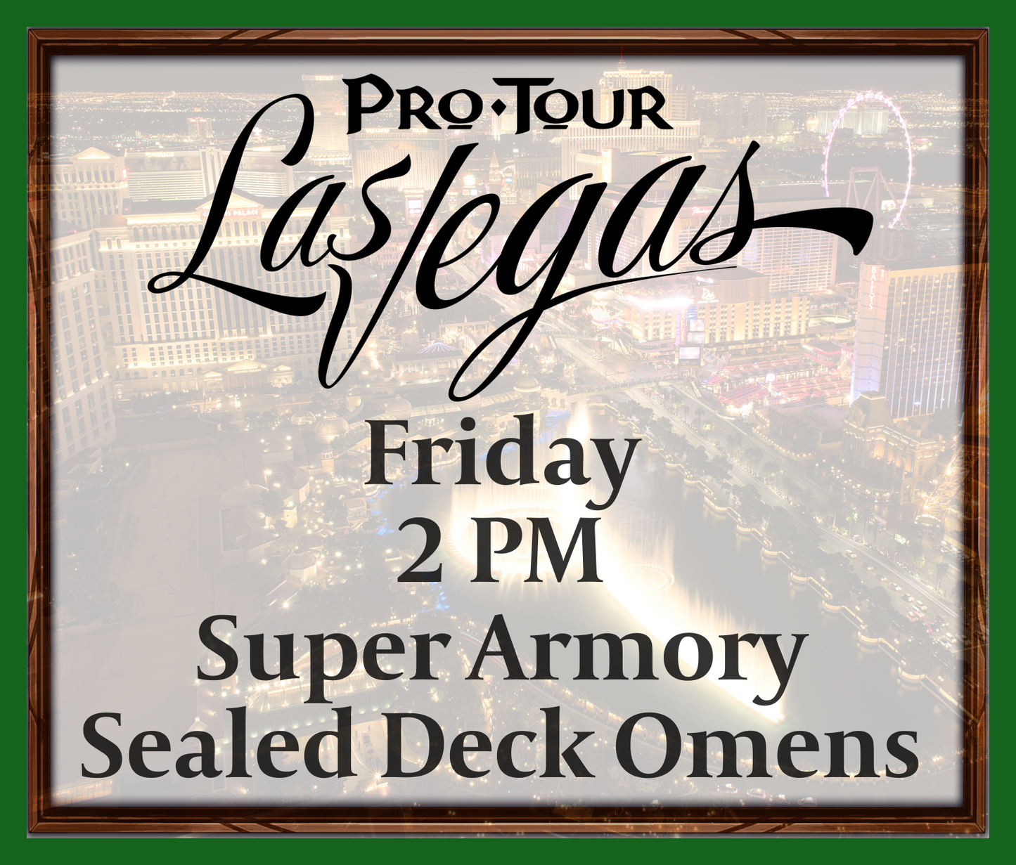 Friday 2 PM - Super Armory - Sealed Deck Omens