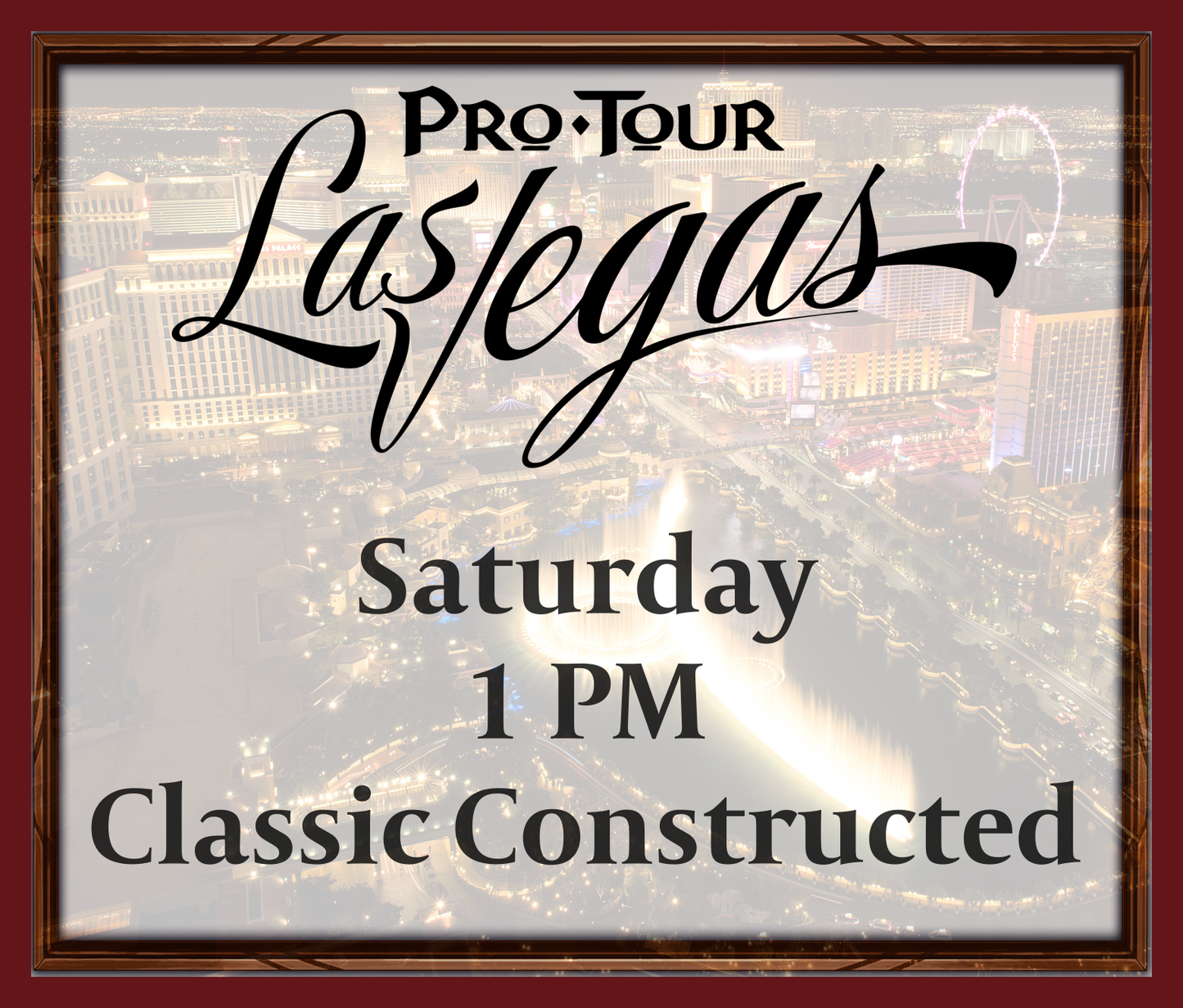 Saturday 1 PM - Classic Constructed