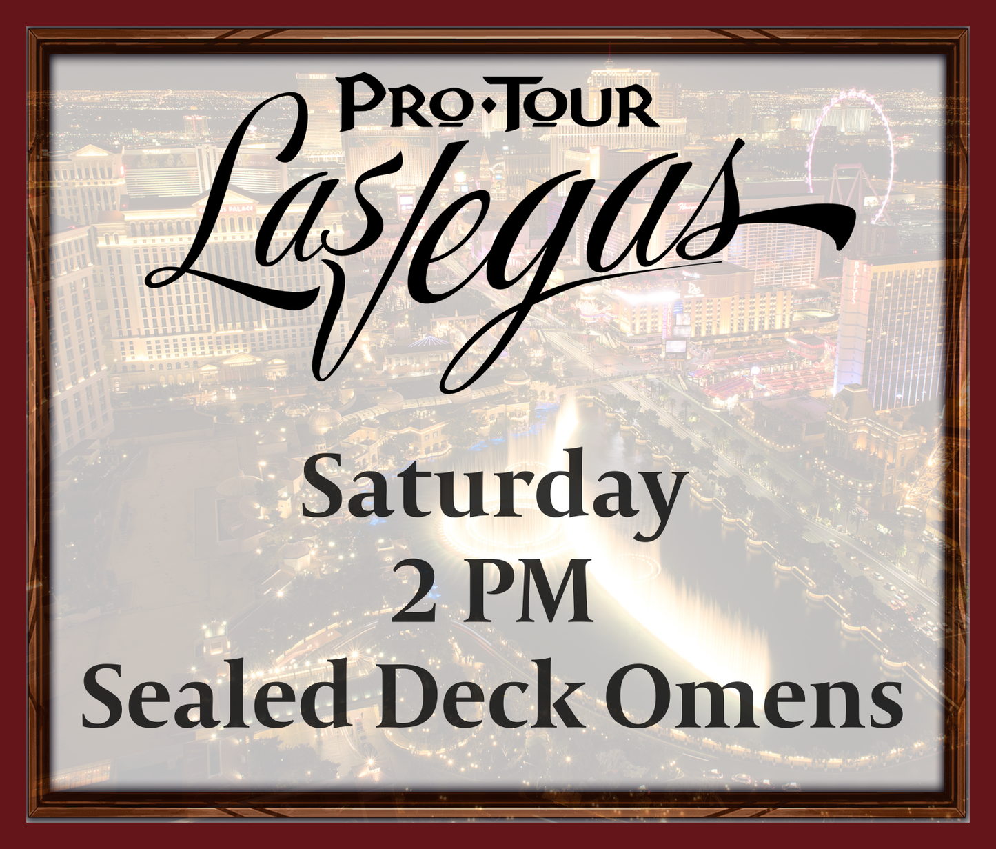 Saturday 2 PM - Sealed Deck Omens
