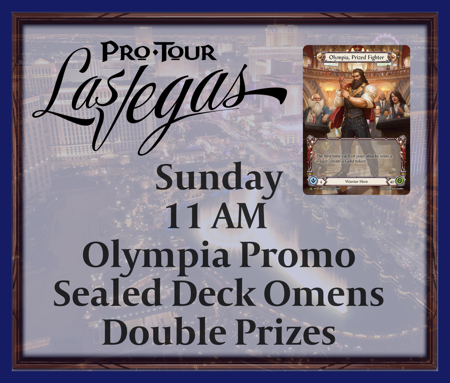 Sunday 11 AM - Olympia Promo - Sealed Deck Omens - Double Prizes