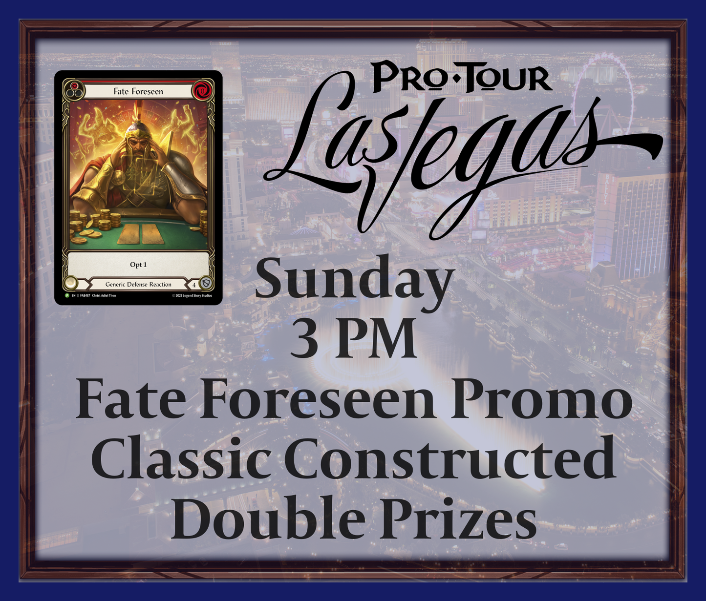 Sunday 3 PM - Fate Foreseen Promo - Classic Constructed - Double Prizes